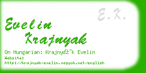 evelin krajnyak business card